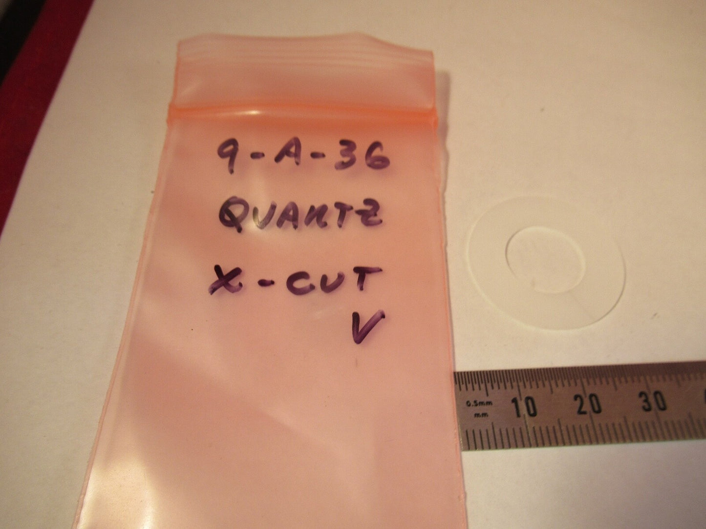 SYNTHETIC QUARTZ SINGLE CRYSTAL BLANKS X-CUT PIEZOELECTRIC SENSOR AS PIC &9-A-36
