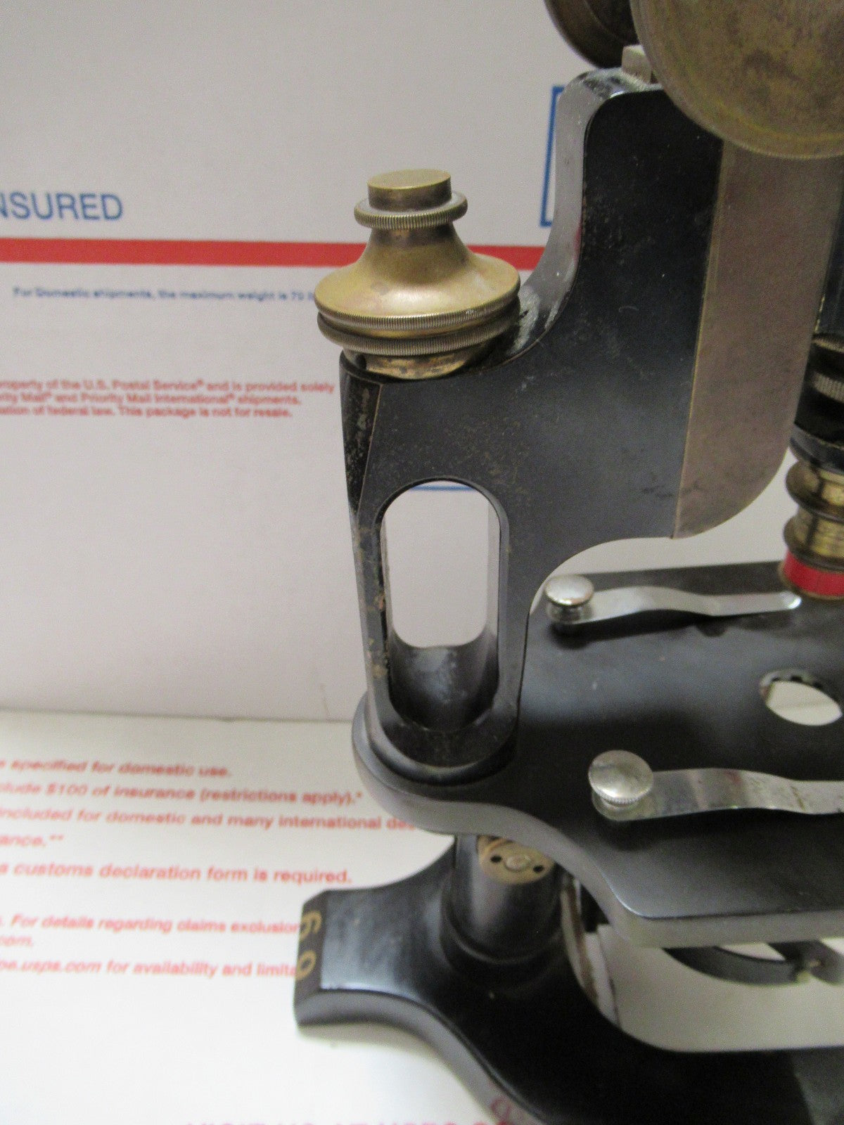 BRASS ANTIQUE SPENCER JUG HANDLE MICROSCOPE NEW YORK SCIENTIFIC AS PICTURED LOB