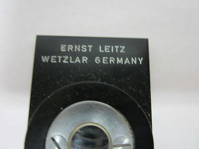 OPTISCHES MIKROSKOP LEITZ WETZLAR STANDARD 1/100 RETICLE OPTICS AS IS BIN#J8-04