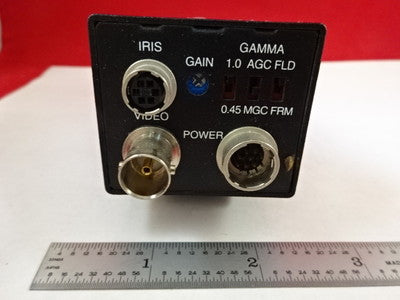 Microscope Part Inspection Camera Pulnix TM-7CN Cosmicar Lens