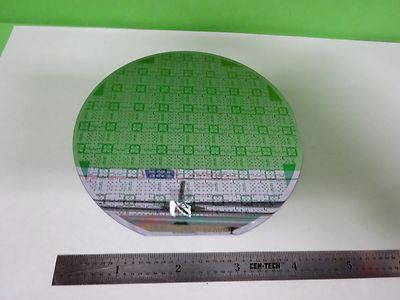 Semiconductor Wafer Silicon with Components