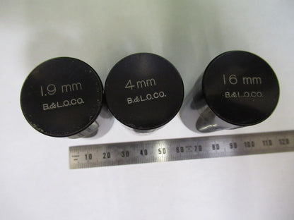 SPENCER AO EMPTY BRASS OBJECTIVE CANS MICROSCOPE PART AS PICTURED T4-B-06