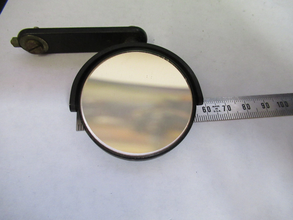 ANTIQUE BAUSCH LOMB MIRROR ASSEMBLY OPTICS MICROSCOPE PART AS PICTURED S7-A-06