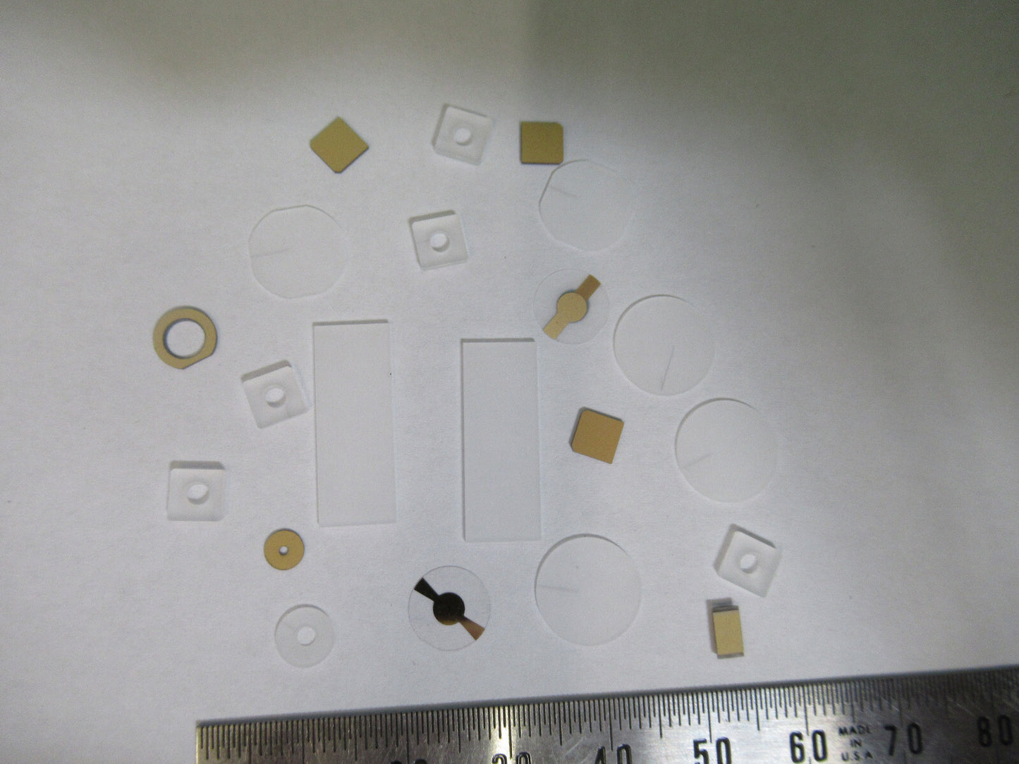 Lot Blanks Piezoelectric Quartz Crystal X-y-cut Gold Coated Piezo Sensor