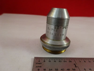 FOR PARTS MICROSCOPE  PART OBJECTIVE SPENCER AO 10X OPTICS AS IS #80-75