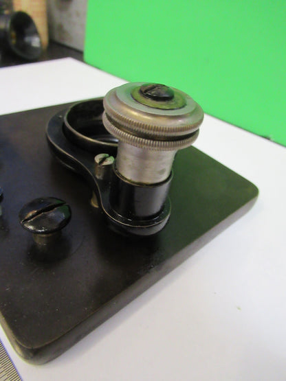 ANTIQUE BAUSCH LOMB STAGE TABLE RARE MICROSCOPE PART AS PICTURED U9-A-32