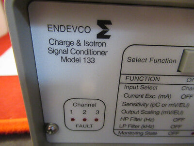 MEGGITT ENDEVCO 133 CHARGE ICP SIGNAL CONDITIONER for ACCELEROMETER TEST #TD-3