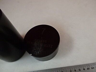 EMPTY ANTIQUE MICROSCOPE OBJECTIVE CONTAINER R. FUESS BERLIN 7 AS IS #Q5-A-04