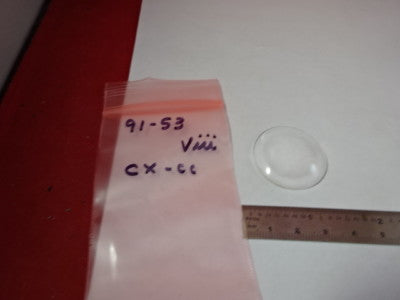 OPTICAL LENS CONVEX CONCAVE OPTICS AS IS #91-53