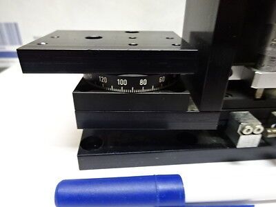 OPTICAL SIGMA KOKI STAGE ROTATION XYZ MICROMETER LASER OPTICS AS IS #82-08-A