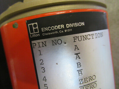LITTON SHAFT ENCODER [bent bottom] AS PICTURED &5k-ft-70