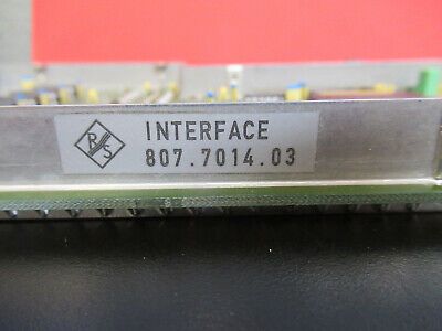 ROHDE SCHWARTZ EMI TEST SET BOARD 807.7014.03 AS PICTURED #B9-A-30