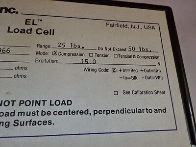 SENSOR ENTRAN DEVICES FORCE LOAD CELL 25 LBS ELF-1000-25  B#TB5-3-11