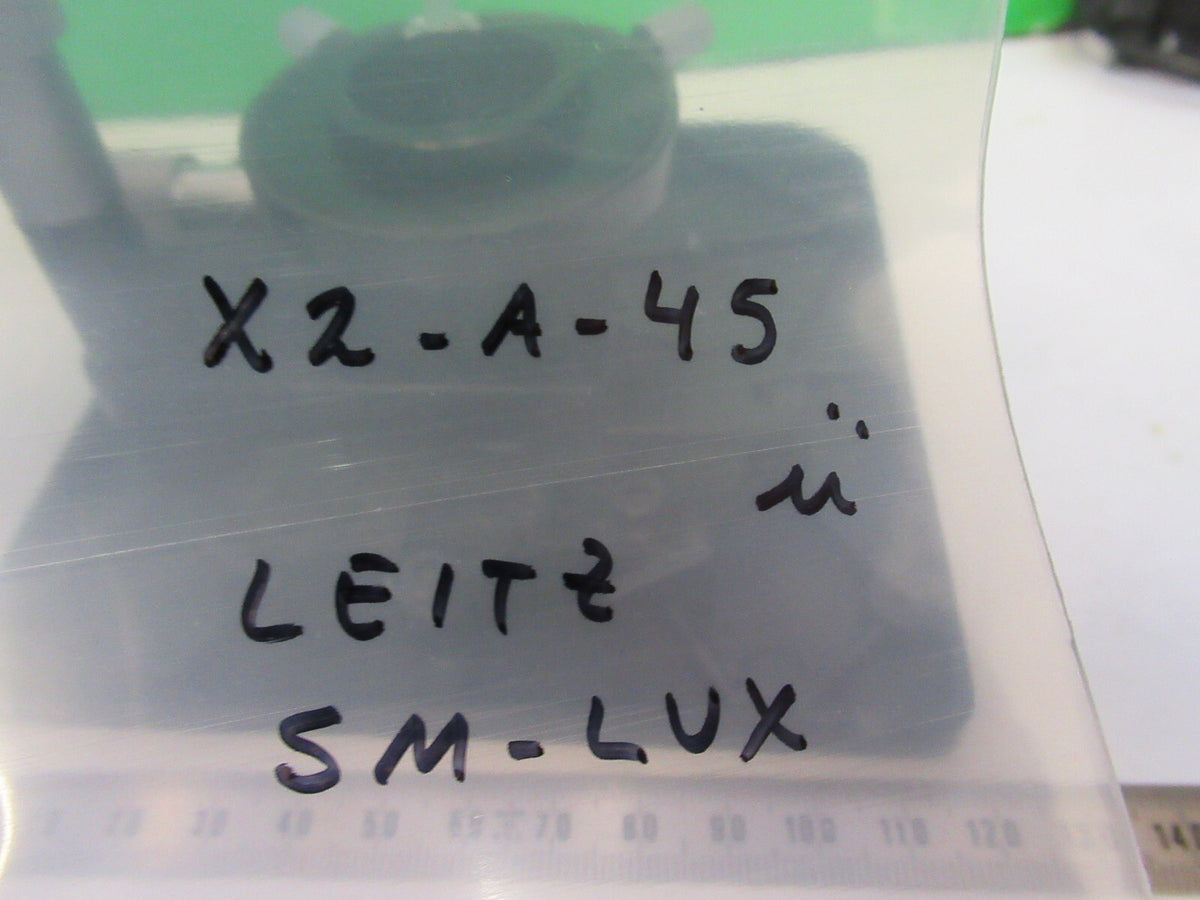 LEITZ WETZLAR GERMANY XY STAGE SM-LUX MICROSCOPE PART AS PICTURED X2-A-45