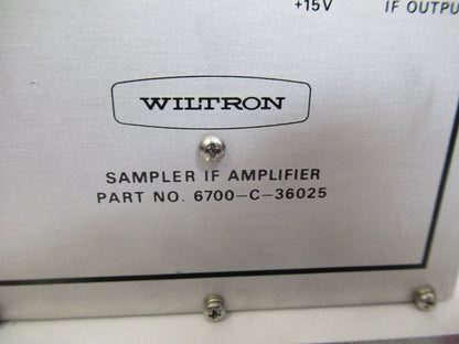 AMPLIFIER SAMPLER 6700-C-36025 MICROWAVE RF FREQUENCY GHz WILTRON AS PIC T7-A-34