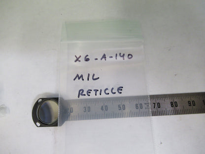 OPTICAL MIL SPEC RETICLE TARGET LASER OPTICS AS PICTURED X6-A-140