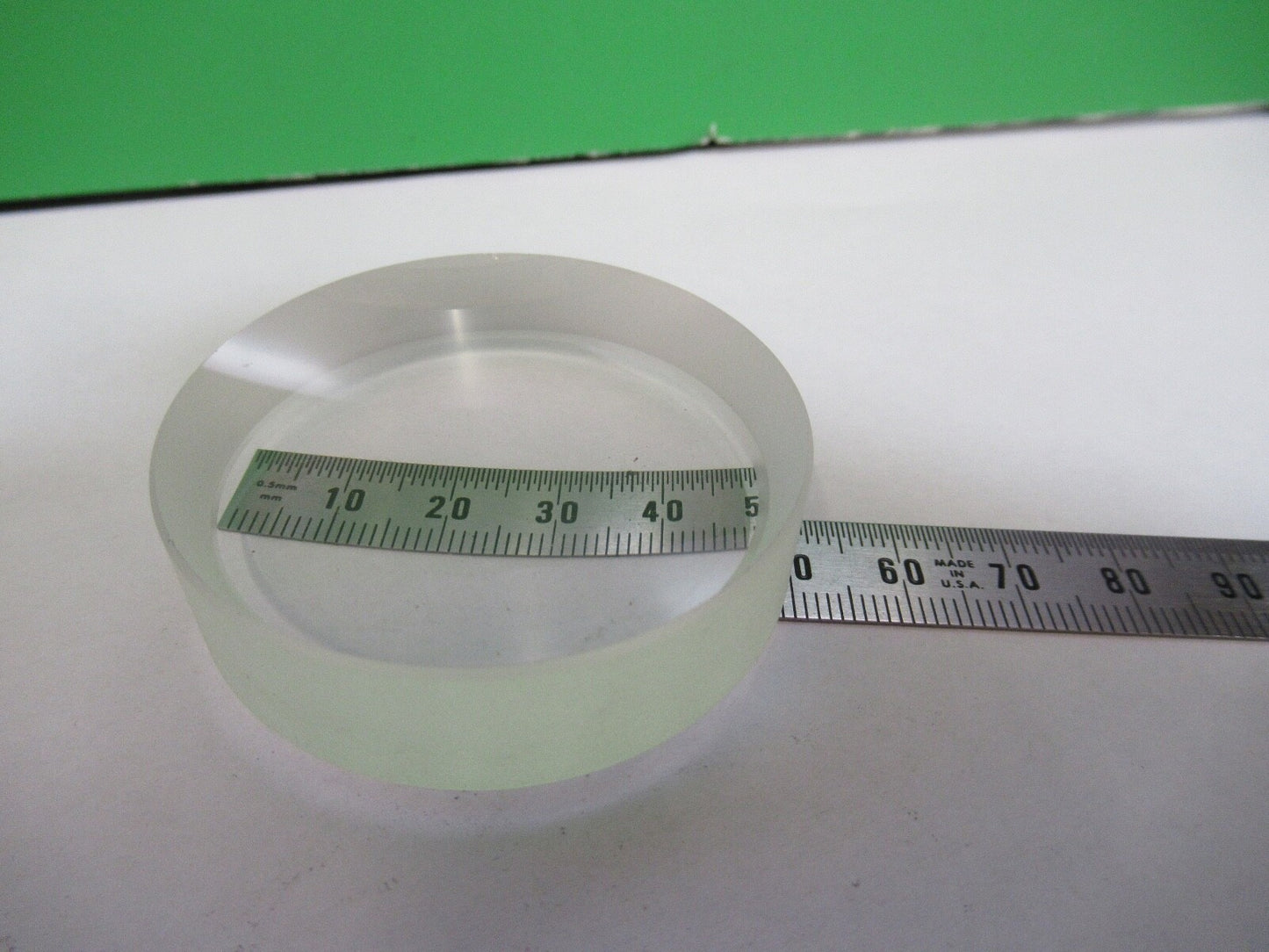 OPTICAL 50mm DIAMETER CONVEX CONCAVE  THICK LENS LASER OPTIC AS PICTURED Q7-B-50