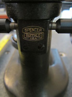 VINTAGE OPTICAL ANTIQUE MICROSCOPE SPENCER BUFFALO  as shown OPTICS #LOBBY