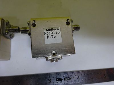RF MICROWAVE FREQUENCY MODULES MIDISCO CIRCULATOR SMA CONNECTOR AS IS BIN#X7-18