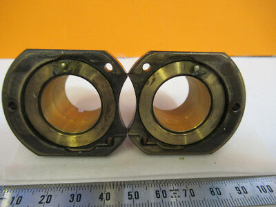 BRASS OCULAR HOLDER PAIR ZEISS GERMANY HEAD MICROSCOPE PART AS PICTURED &F1-A-09
