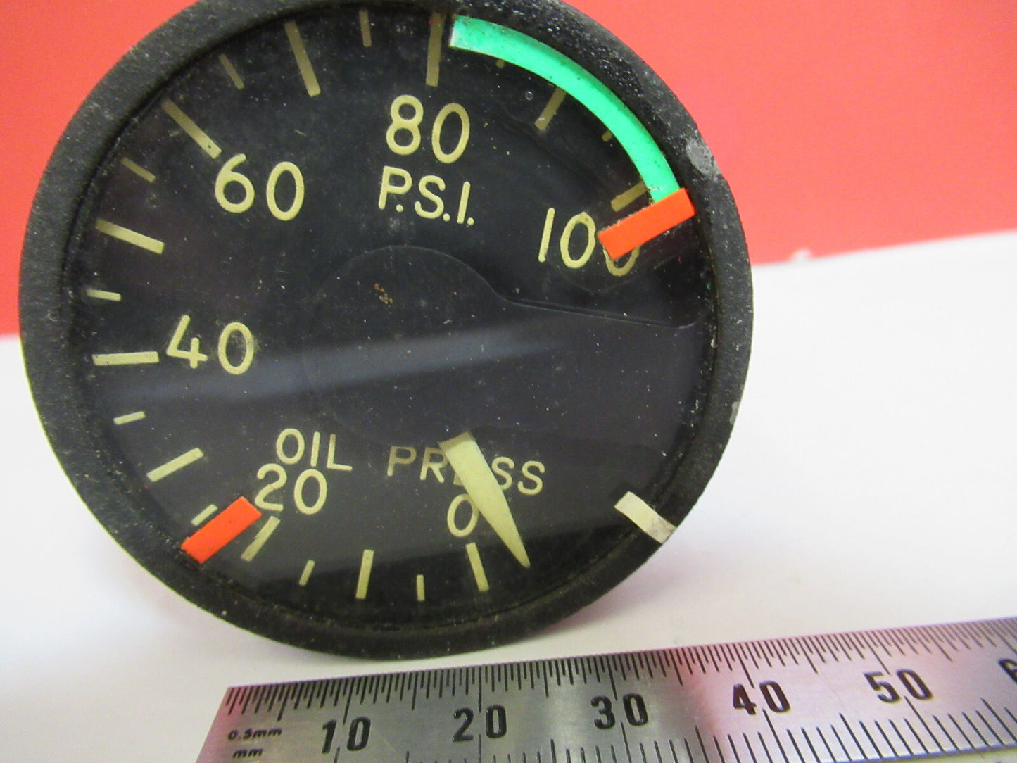 Indicator Pressure Oil 217-00141 Edison Aircraft Instrument