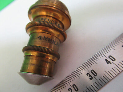 Antique Brass Spencer Lens Co. 62X Lens Objective Microscope Part