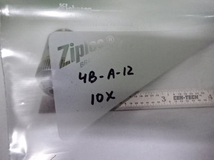 MICROSCOPE PART OBJECTIVE LEITZ WETZLAR GERMANY EF 10X OPTICS AS IS #4B-A-12