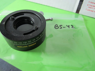 Optical Melles Griot Polarizer Rotary Fixture + Lens Laser Optics