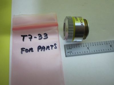 FOR PARTS MICROSCOPE OBJECTIVE LEITZ NPL 10X P INFINITY OPTICS AS IS BIN#T7-33