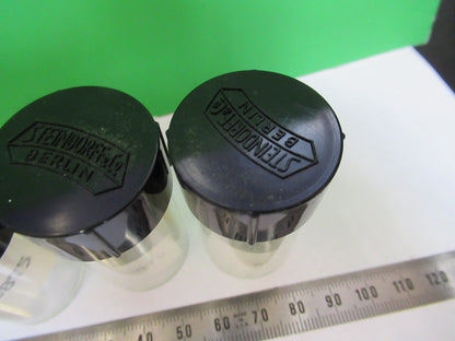 STEINDORFF BERLIN EMPTY PLASTIC OBJ CANS MICROSCOPE PART AS PICTURED #H3-B-26