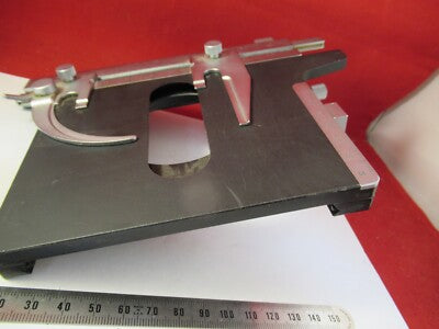 LEITZ GERMANY MICROSCOPE PART SPECIMEN STAGE TABLE MICROMETER AS PICTURED 8-A-11
