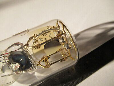 ANTIQUE QUARTZ RADIO CRYSTAL RUSSIAN GLASS HOLDER FREQUENCY CONTROL #F4-A-82