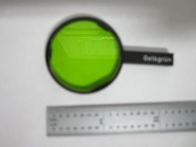 MICROSCOPE PART  FILTER GREEN GERMANY OPTICS BIN#M8-01