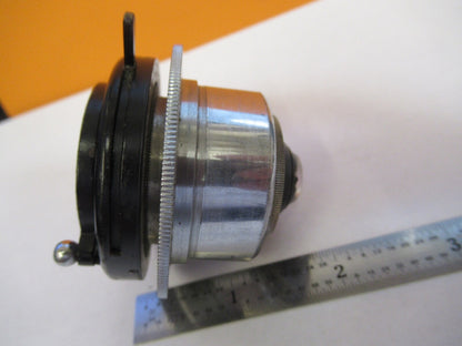 BAUSCH LOMB VINTAGE CONDENSER + IRIS OPTICS MICROSCOPE PART AS PICTURED &85-B-04