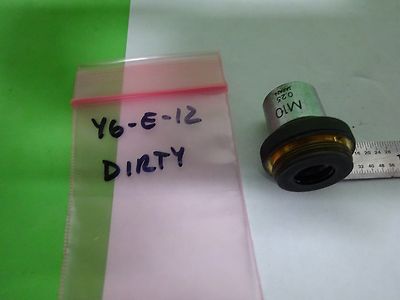 FOR PARTS MICROSCOPE PART OBJECTIVE OLYMPUS M10 [dirty] OPTICS AS IS BIN#Y6-E-12