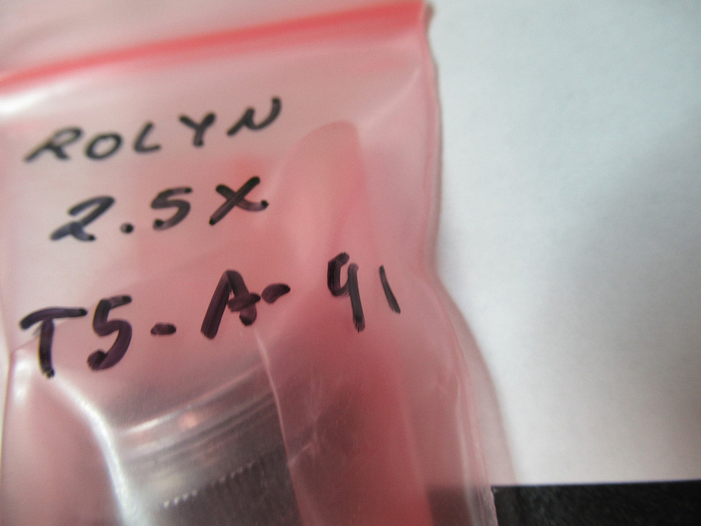 ROLYN GERMANY OBJECTIVE 2.5X LENS  MICROSCOPE PART AS PICTURED T5-A-91