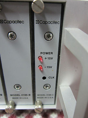 Capacitec 4100-sl capacitance amplifier for sensor displacement or vibration