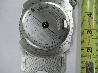 ASA E6B-1 FLIGHT COMPUTER made in Aluminum KOREA very nice AS PICTURED &P1-A-08