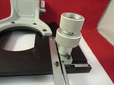 ZEISS GERMANY STAGE TABLE MICROMETER MICROSCOPE PART OPTICS AS PICTURED &FT-2-30