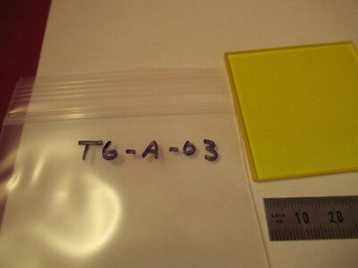 OPTICAL GLASS YELLOW FILTER PRO OPTICS AS PICTURED &T6-A-03