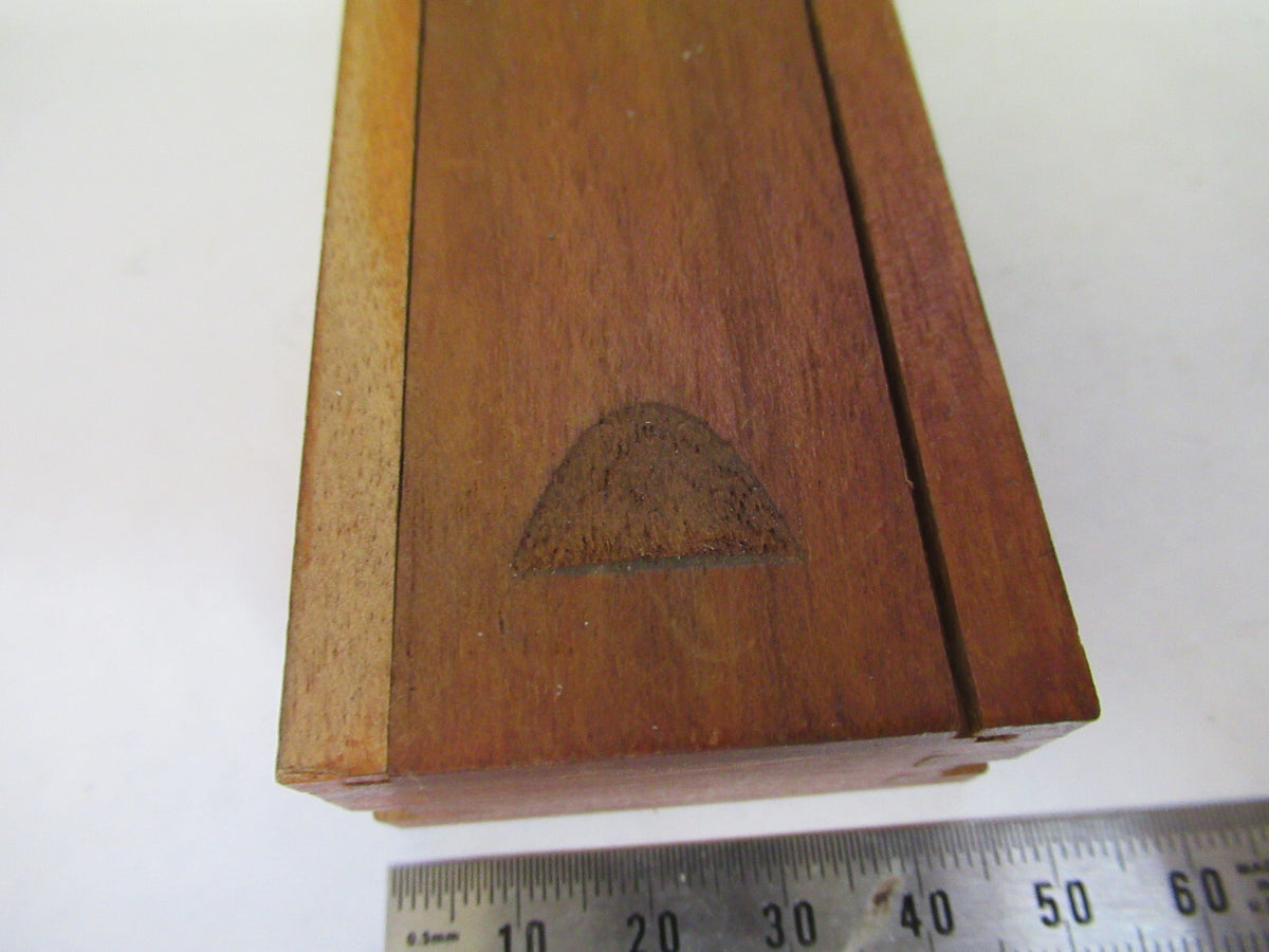 ANTIQUE ERNST LEITZ MINI WOOD BOX DRAWER MICROSCOPE PART AS PICTURED  X2-A-99