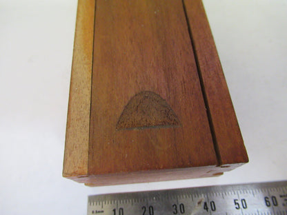 ANTIQUE ERNST LEITZ MINI WOOD BOX DRAWER MICROSCOPE PART AS PICTURED  X2-A-99