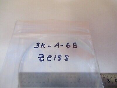 ZEISS GERMANY GLASS STAGE PLATE MICROSCOPE PART OPTICS AS PICTURED &3K-A-68