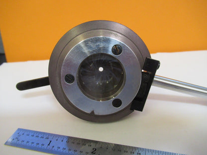 CARL ZEISS GERMANY CONDENSER + IRIS OPTICS MICROSCOPE PART AS PICTURED &A4-A-33