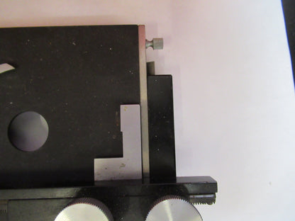 BAUSCH LOMB XY STAGE TABLE CLIPS OPTICS MICROSCOPE PART AS PICTURED T9-A-48