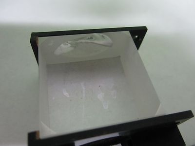 MICROSCOPE PART REICHERT POLYVAR [chipped] CUBE PRISM ?? OPTICS  BIN#14-T-02
