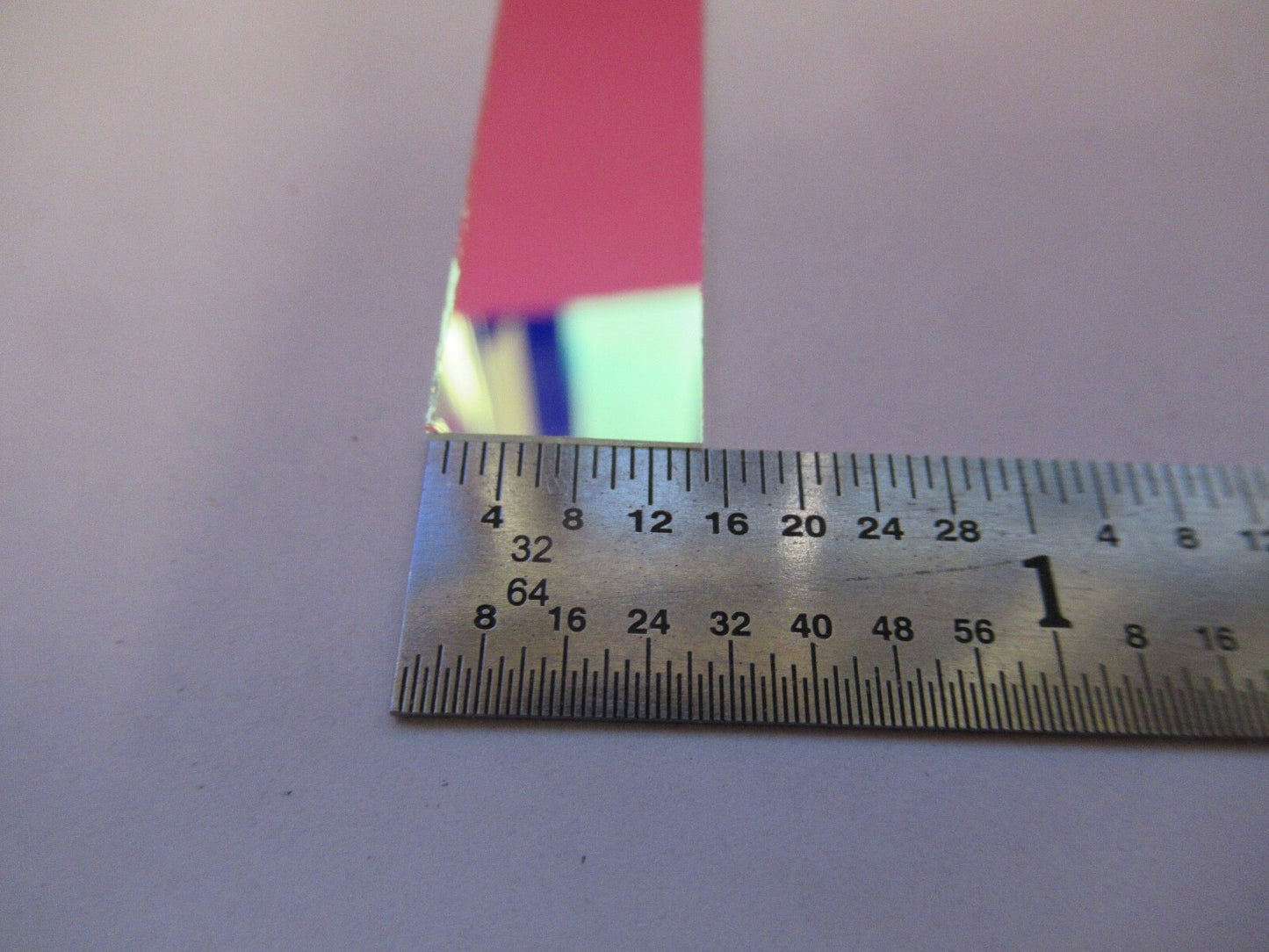 OPTICAL RECTANGULAR DICHROIC MIRROR FILTER PLATE OPTICS AS PICTURED &3-FT-X49