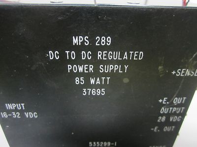 POWER SUPLLY DC AVIONICS HARRIS GRC-206 #B5-T-96