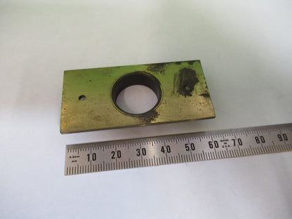 Antique Unknown Brass Fixture Stage Microscope Part