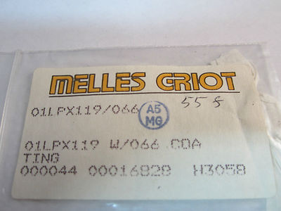 Optical Melles Griot Device Laser Optics BIN#15 xi